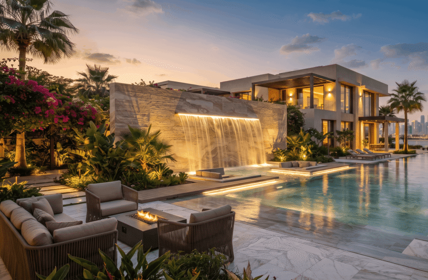 Outdoor Water Feature Ideas for Villas in Dubai